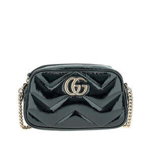 Gucci Leather Small Gg Marmont Bag